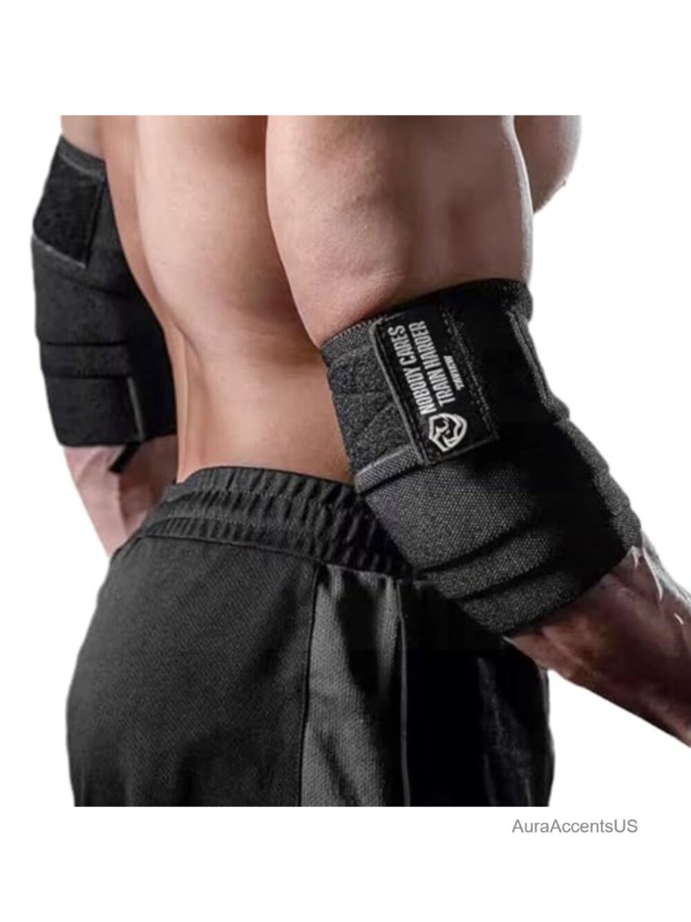 Elbow Wraps Weightlifting Support Compression Straps Gym Workout Pair